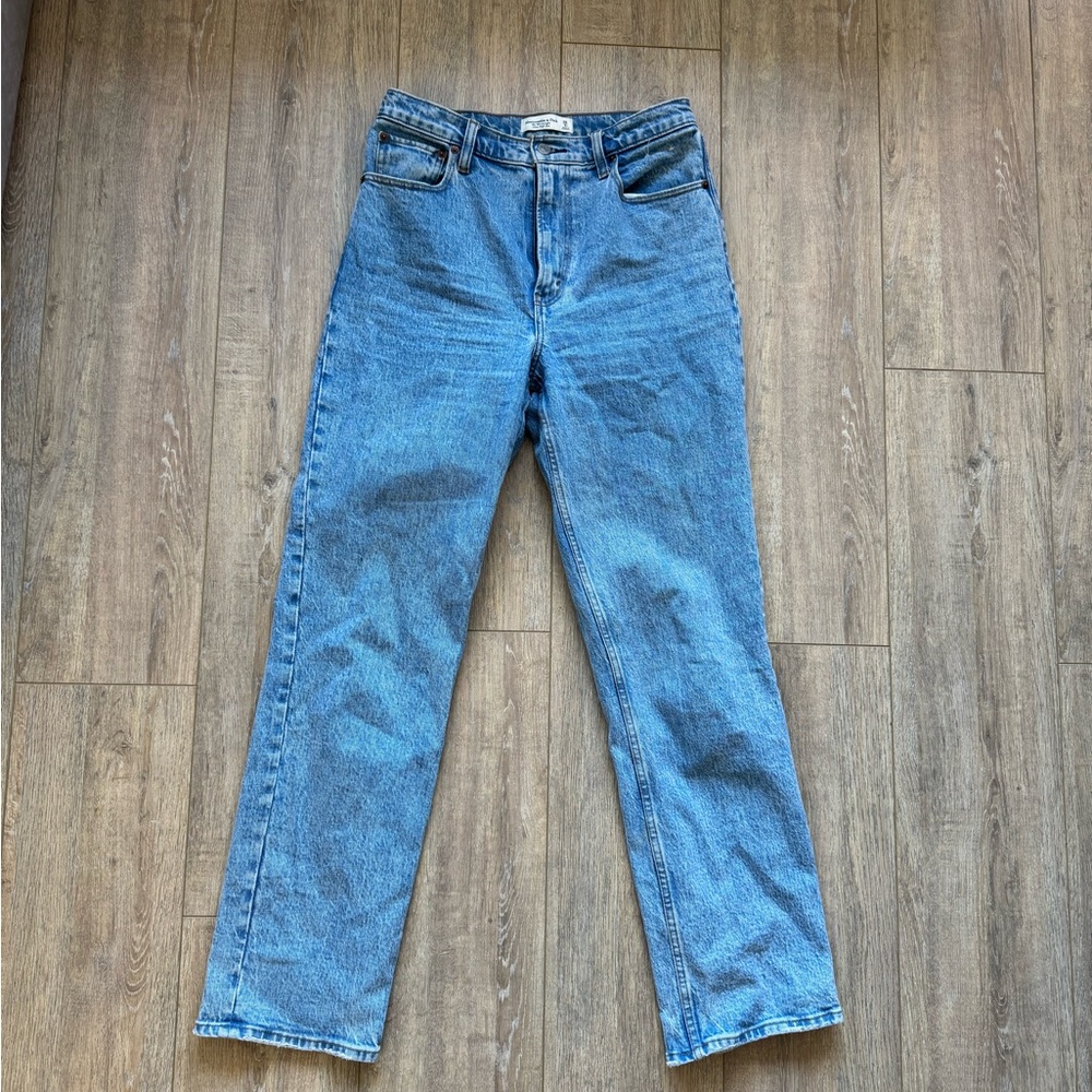 Abercrombie & Fitch Light Blue Straight Leg Jeans